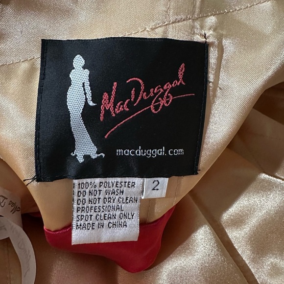 NWT Mac Duggal embellished short prom homecoming event dress 81928N fuschia sz 2 - Picture 4 of 10